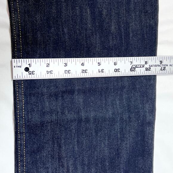 Vans Off the Wall Slimbo Denim Jeans 32x30 Dark Blue Slim Fit Low Rise New - Picture 10 of 10